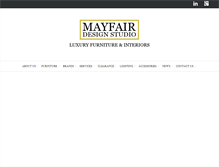 Tablet Screenshot of mayfairdesignstudio.com